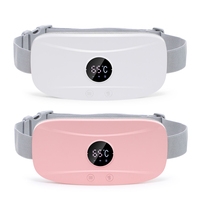 Electric Period Cramp Massager Vibrating Heating Belt for Menstrual Waist Stomach Abdominal Warm Palace Belt