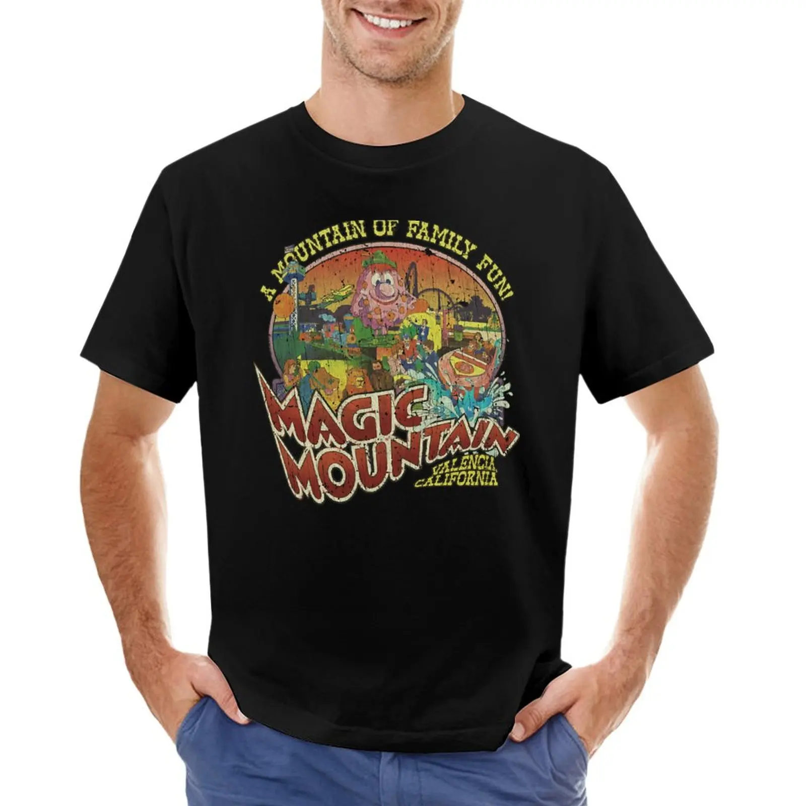 

Magic Mountain Family Fun 1971 T-shirt customs design your own funnys mens cotton t shirts