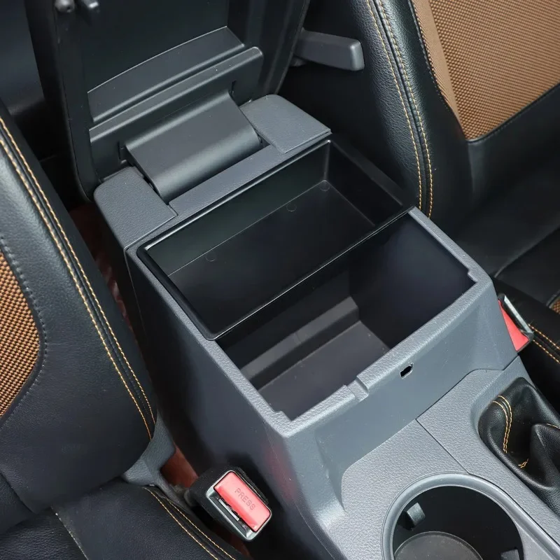 Suetlcoity For Ford Ranger Wildtrak T6 T7 T8 2015-21 Car Center Console Armrest Storage Box Organizer Tray Interior Accessories