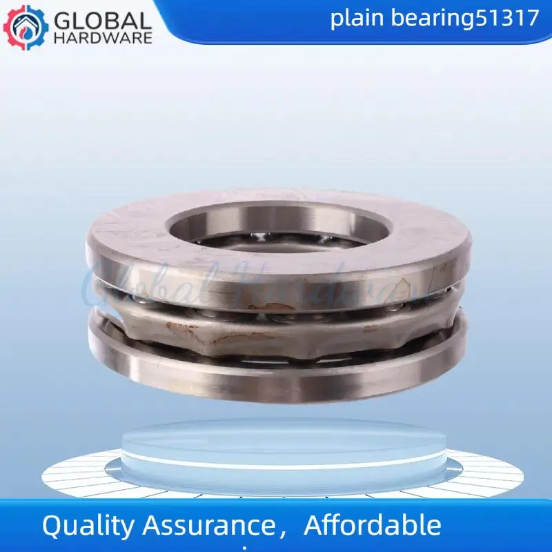 Plain Bearing 51317 for Industrial Machinery Fits Packaging Food Chemical Machines Withstands Heavy Axial Loads During Operation