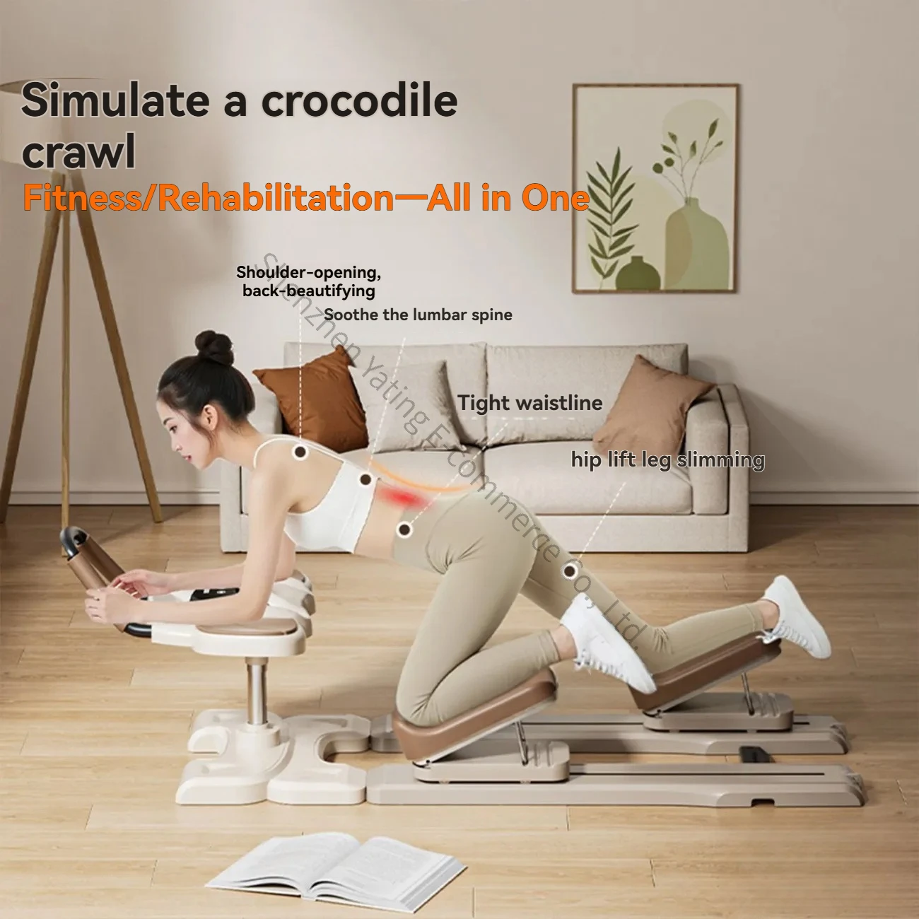 Climbing Trainer Adult Waist and Abdominal Training Fitness Equipment Indoor Crawling Machine Wholesale