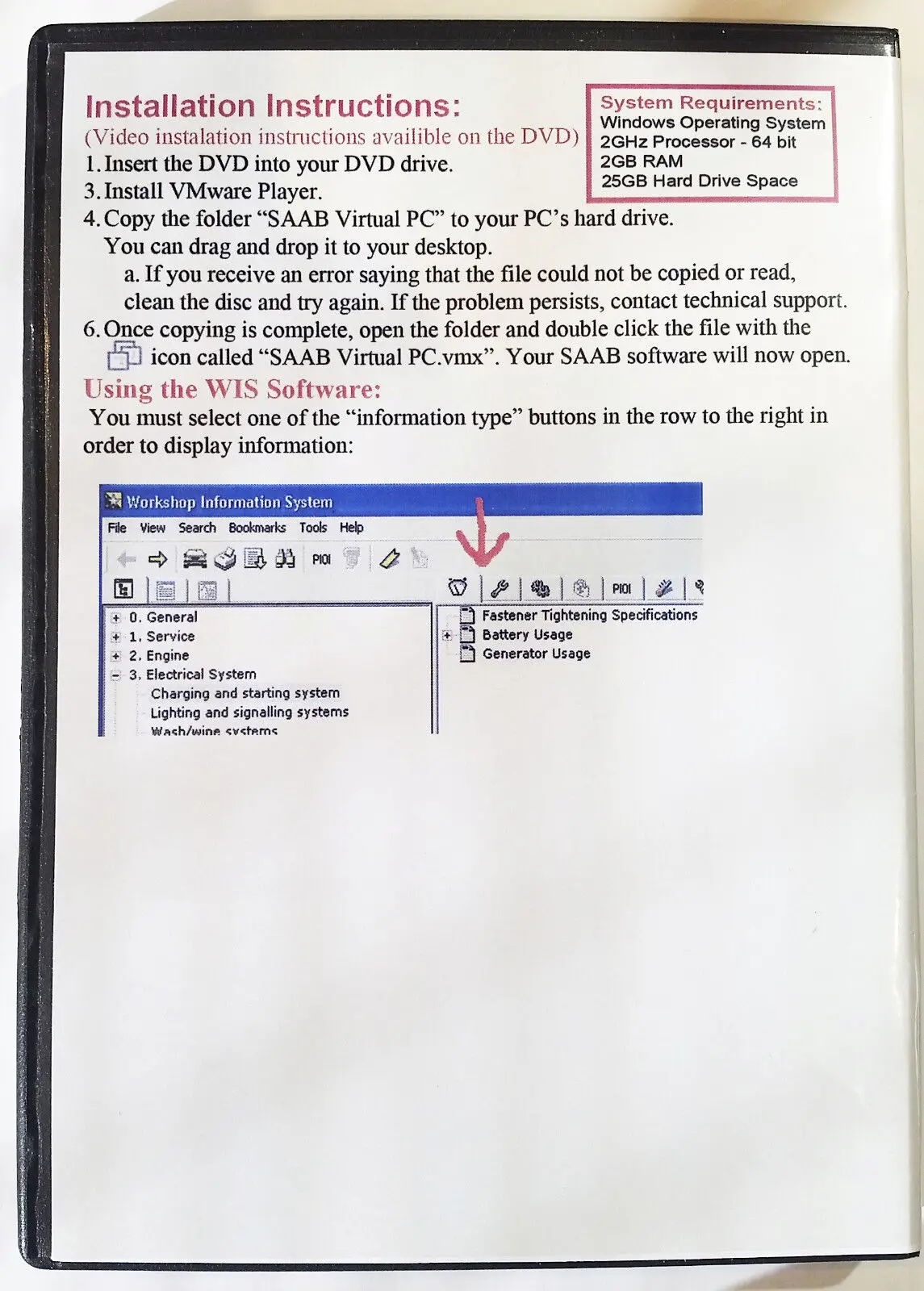 

For SAAB WIS & EPC Service Shop Repair Manual + Parts Catalog + Wiring Diagrams DVD