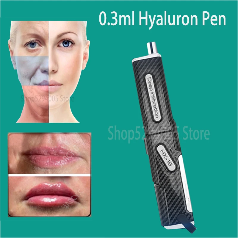 

0.3ml 0.5ml Hyaluron Pen High Pressure Hyaluronic Acid Pen for Lip Injection Lip Lifting Facial Removal Wrinkle Anti Aging