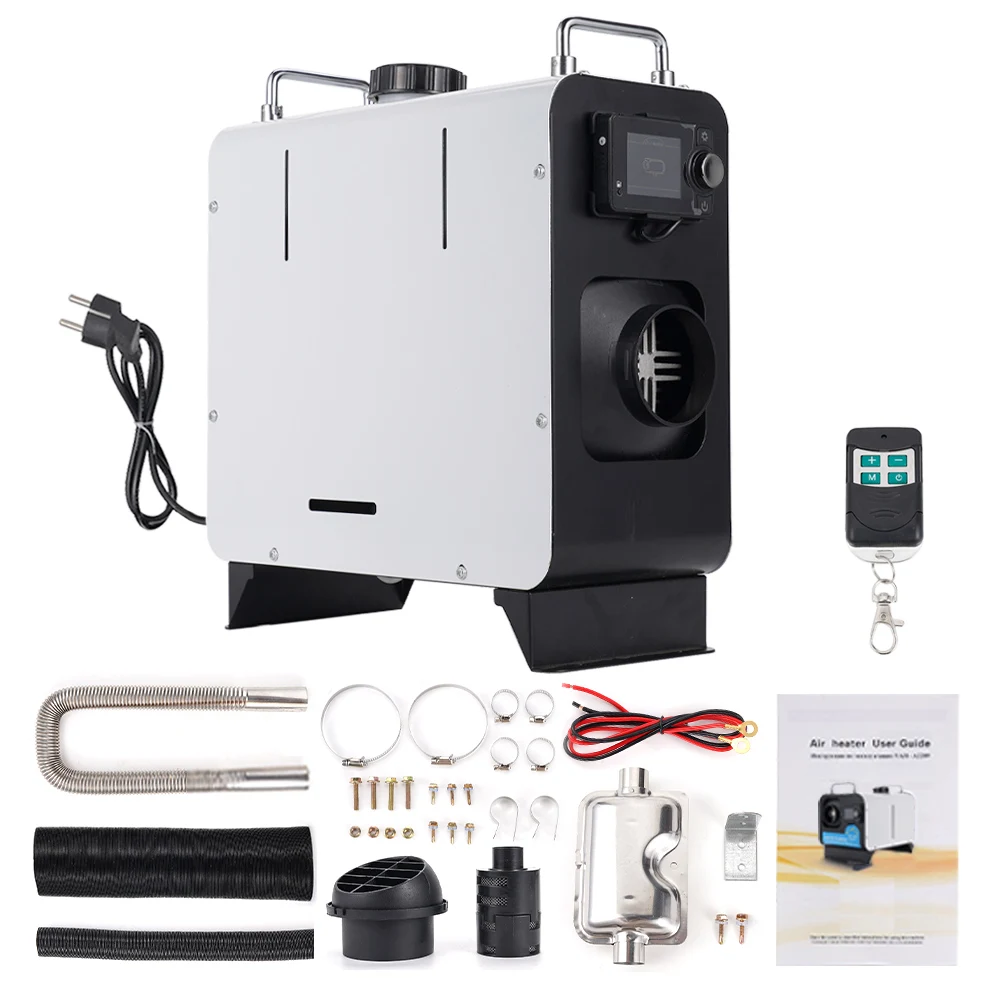 2-8KW 블루투스 주차 히터 일반 전류 12V&24V&220V 삼중 기능 실내외 캠핑 선박 RV 트럭 밴용