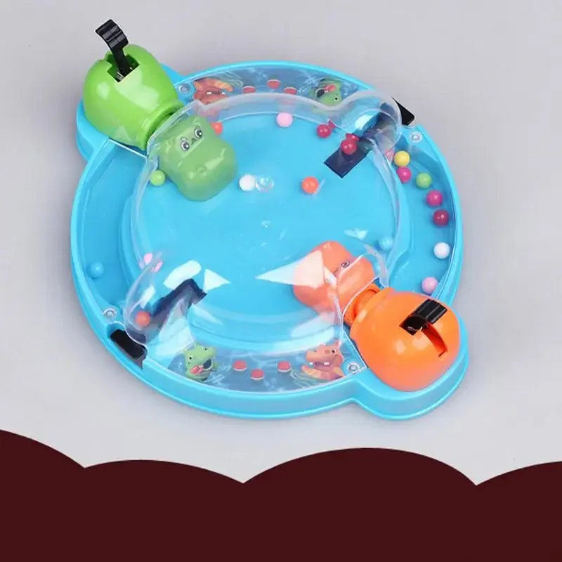 New Board Game Hungry Tortoise Chomping Hippo Swallowing Beads Match Mini Desktop Game Family Interactive Toy Kids Toys