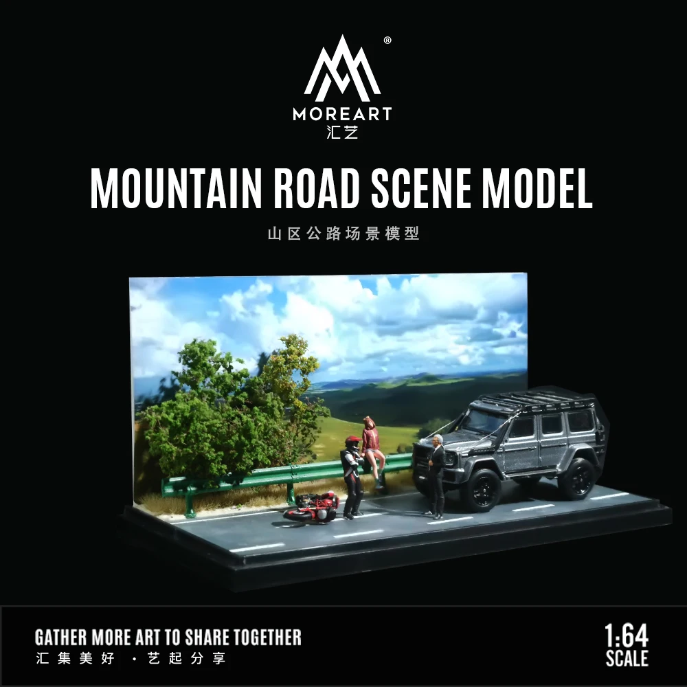 MoreArt 1:64 Mountain road scene model