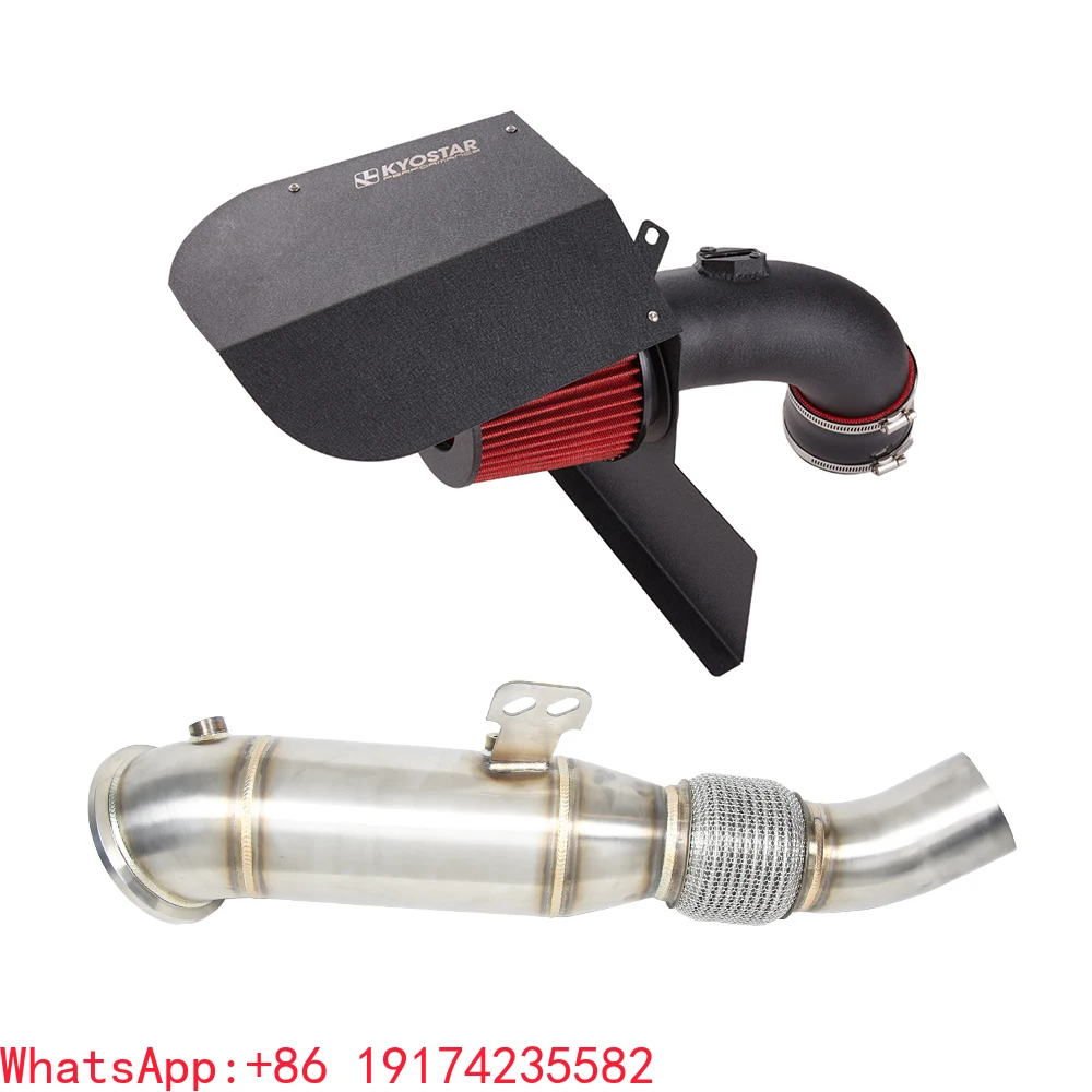

for 2016-2019 BMW B58 M140i F20 M240i F22 F23 M340i F30 F34 M440i F32 F33 F36 Cold Air Intake + Race Downpipe