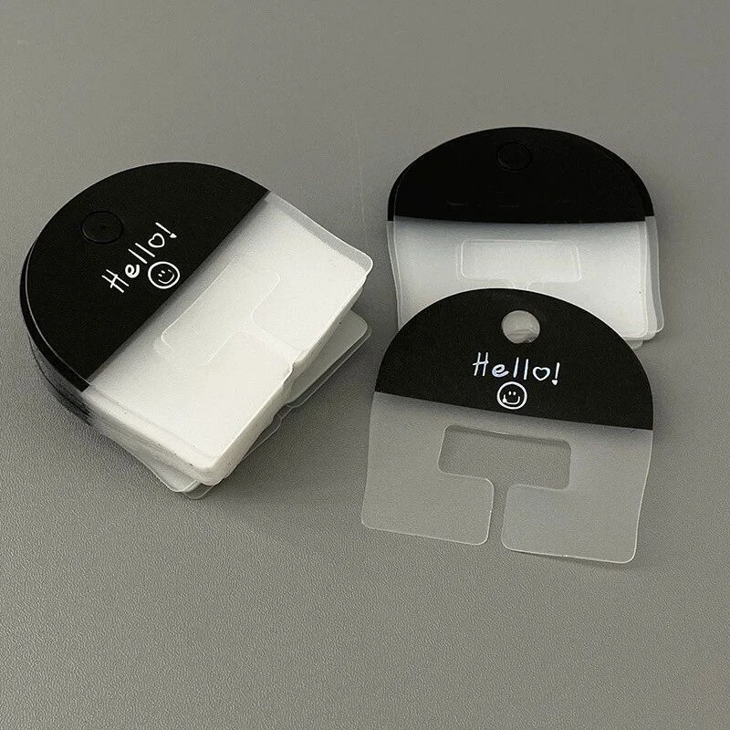 100 Stuks Frosted Transparant Label Kaarten Tag Met Gat Plastic Hairclip Display Sieraden Verpakking Organisatoren Leveranciers Groothandel