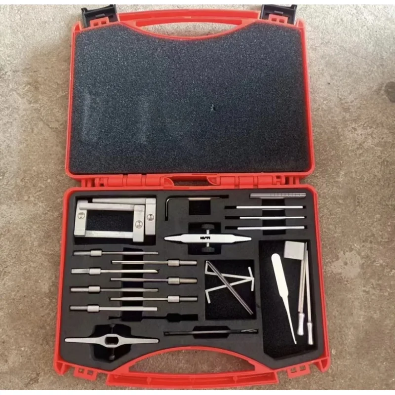HUK 10th Generation Tin Foil Locksmith Set Red Box, Multi-Functional Quick Repair Tools AB Class Blade Lock, Crescent L