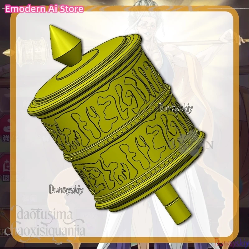 

Аниме-игра Record Of Ragnarok: Имитация 3D-головы Будды Шаки, косплей-аксессуары из полимолочной кислоты, реквизит для Хэллоуина и панк-косплея