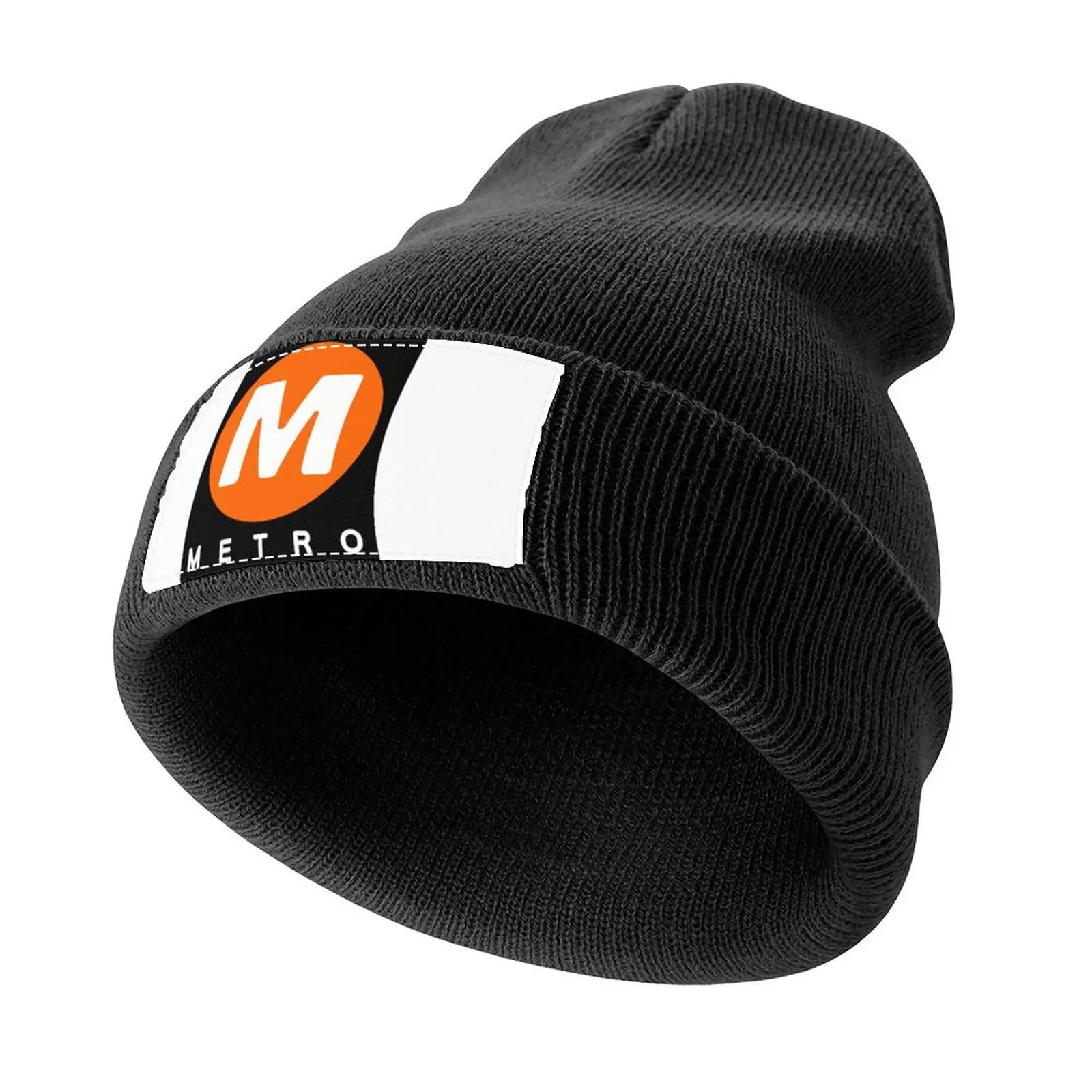 Vintage Los Angeles Metro Logo (Orange) Knitted Cap tea Hat Luxury Man Hat Luxury Cap Snap Back Hat Hats For Women Men's