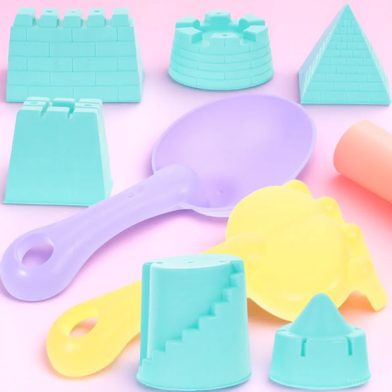 1Set Summer Beach Sand Game Set for Making Play Tools Portable Outdoor Activity Set for Toddlers Hand Coordination