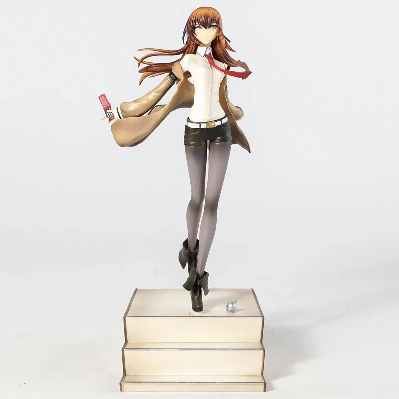 Steins Gate Makise Kurisu Laboratory Member 004 1/7 Scale Model Figure Doll Decoration Toys Hobbies Holiday Gift