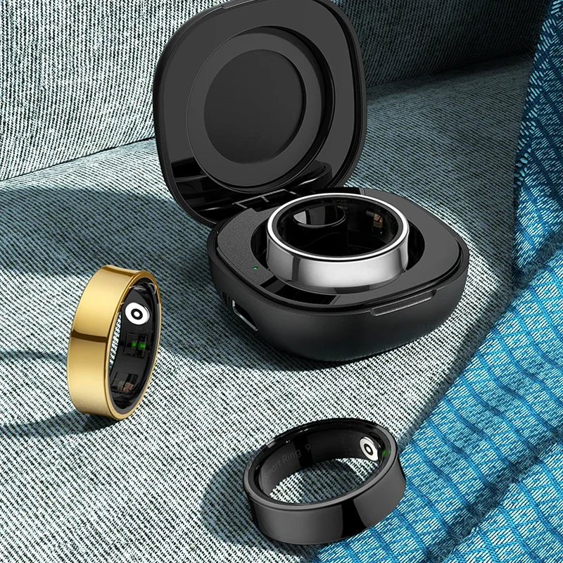 SANLEPUS Smart Ring with Charging Case 2025 Men Women Couple Smartring Blood Oxygen/Heart Rate Monitor Sleep Sport Tracker