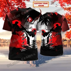 Custom name Karate Martial Pattern 3D All Over Printed Men's T-shirt Summer Unisex Casual t shirt Gift For Karate Lover TX-189