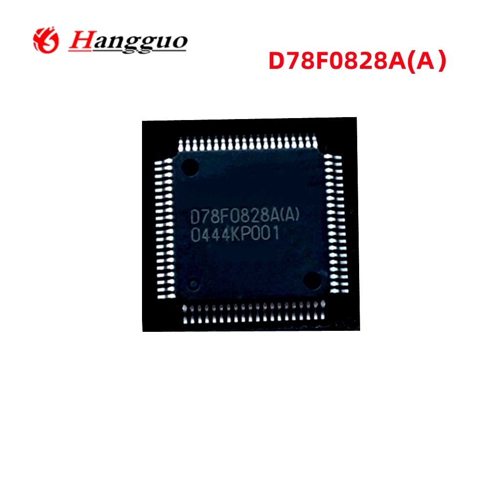 2PCS/Lot D78F0828A(A) D78F0828A  D78F0828B(A) QFP-80  CPU Chip  used in automobile instrumentation