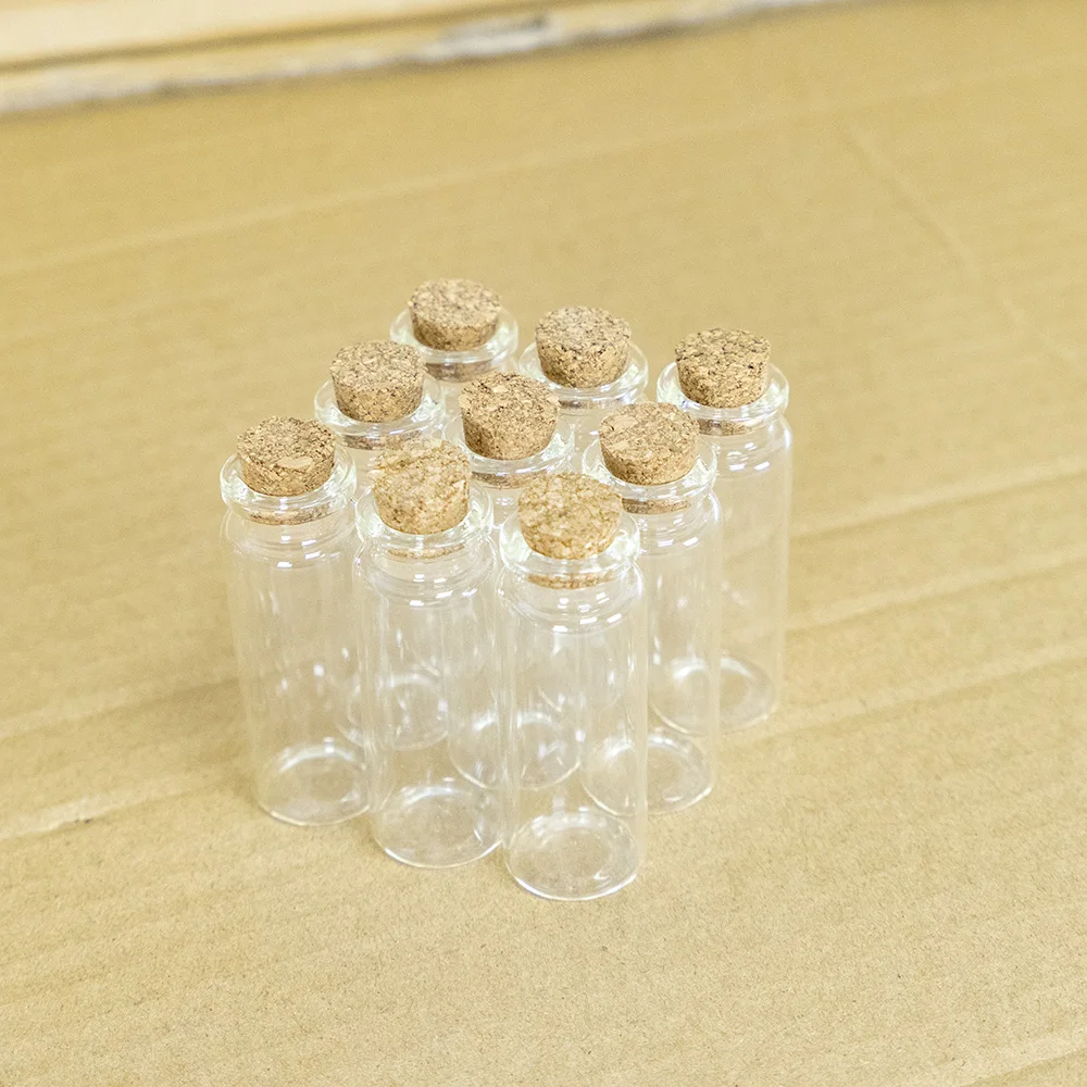 

12ml Customized Glass Bottle Cosmetics Perfume Crafts Jars Wedding Decoration Gifts Refillable Travel Empty Vials 100Pcs