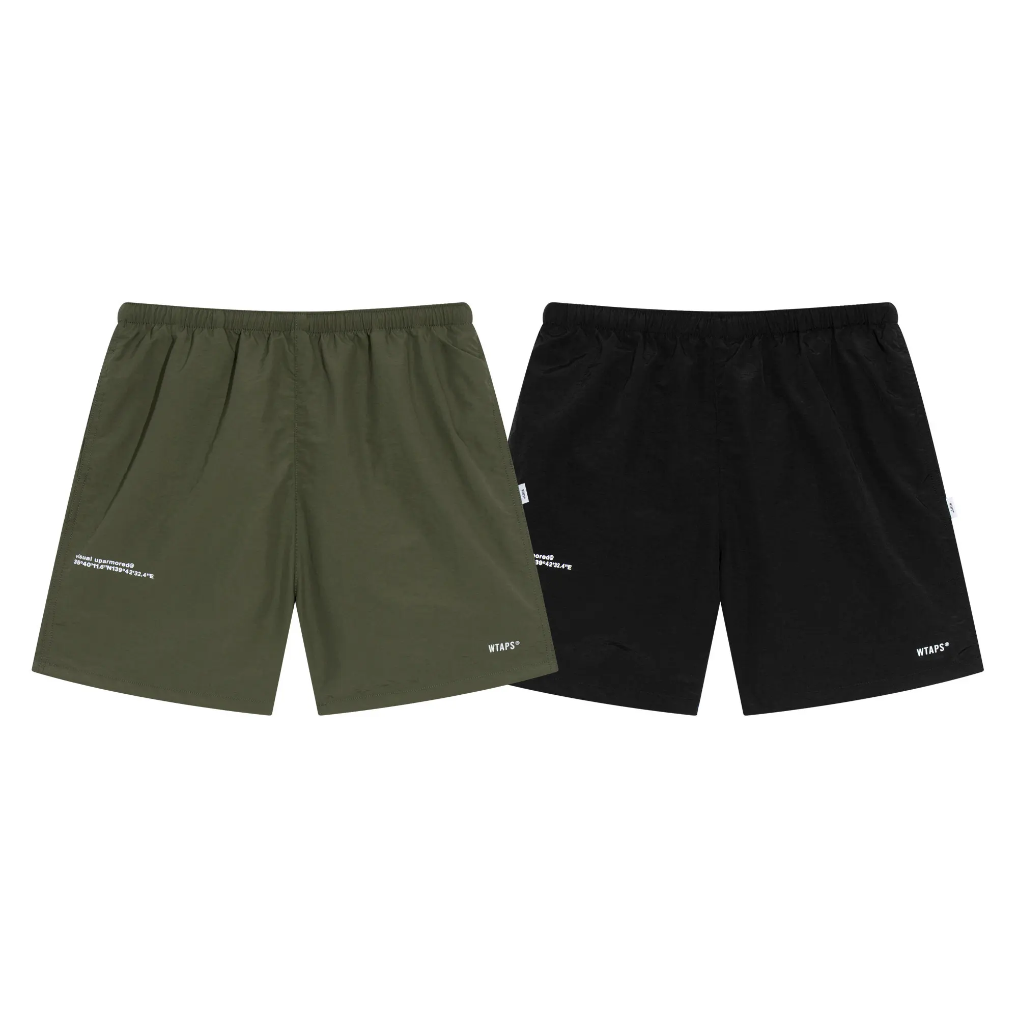 WTAPS Japanese Streetwear Men's Beach Shorts Quick Dry Lightweight Loose Fit Summer Casual Outdoor Sports Running Fashion Shorts