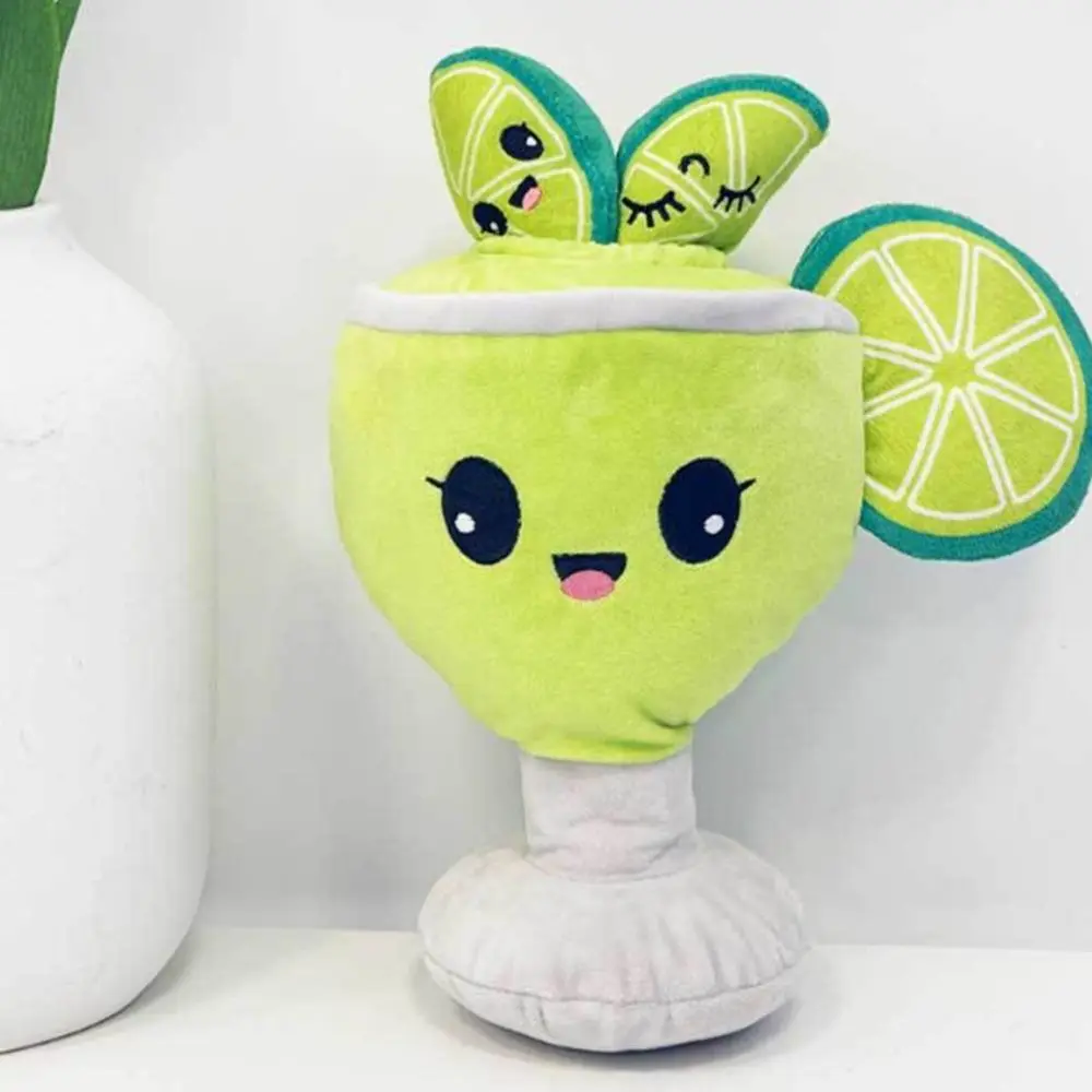 

Plush Lemon Cup Dog Toy Self Entertainment Relieve Boredom Dog Squeaky Toy Sniffing Digging out, Fun Pet Food Hidin Toy