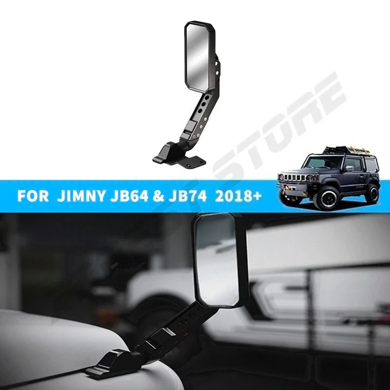 Car Accessories Hood Cover Backup Mirror Avoid Blind Spots For Suzuki Jimny JB74 JB64 JC74 2019 2020 2021 2022 2023 2024 2025