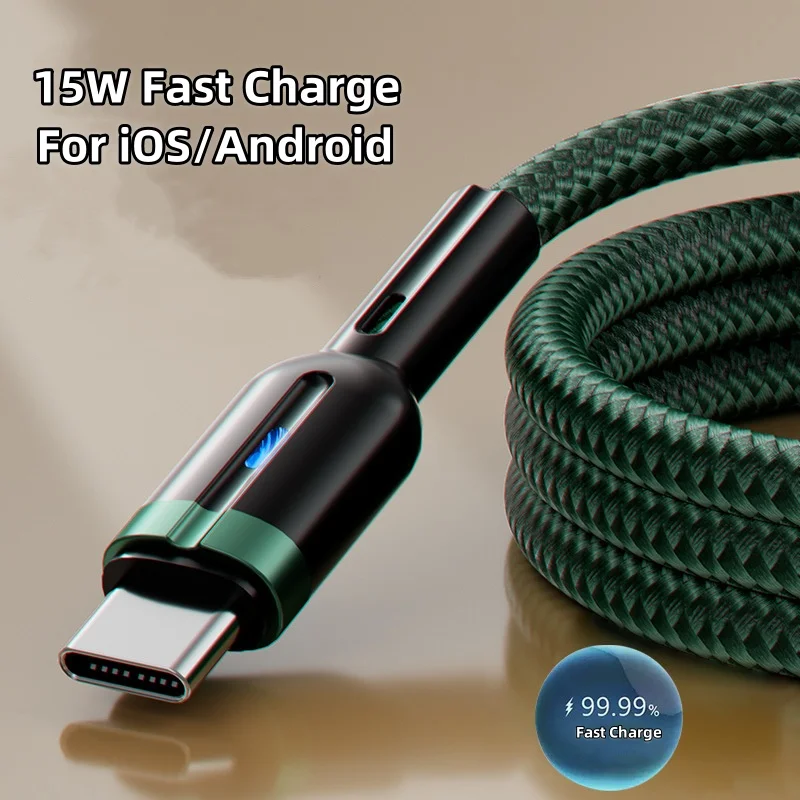 

USB Type C Cable Fast Charging Wire USB C Charger Cord For Samsung Xiaomi USB A to USB Type C Fast Charging Cable