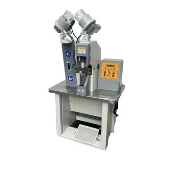 Full Automatic Pneumatic Card Hole Punching Machine Hang Tag Drilling Eyelet Machine Shoes Eyeletng  Riveting Machine