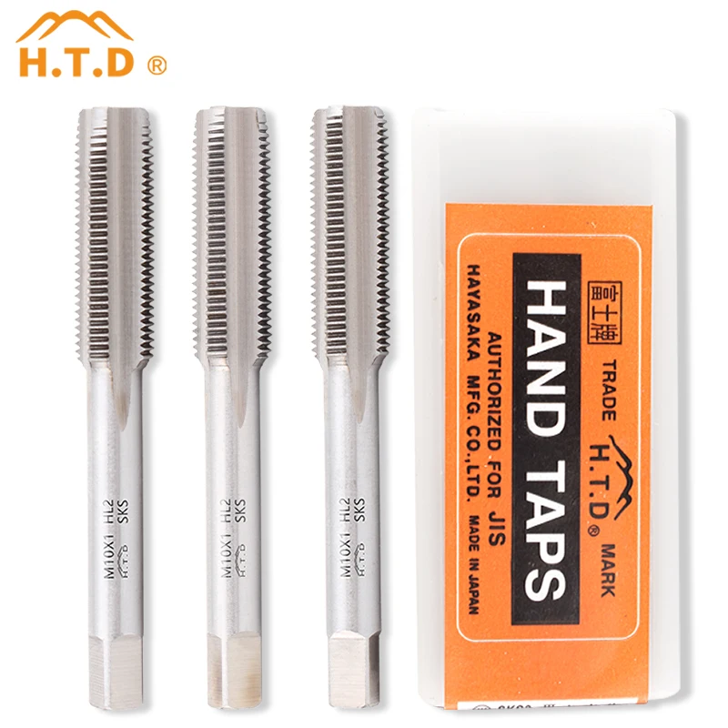 UFS TAP 3PCS HSS BSW  Straight Fluted Screw Thread Tap Metric Plug Hand Taps Drill Bit Set Power Hand Tools