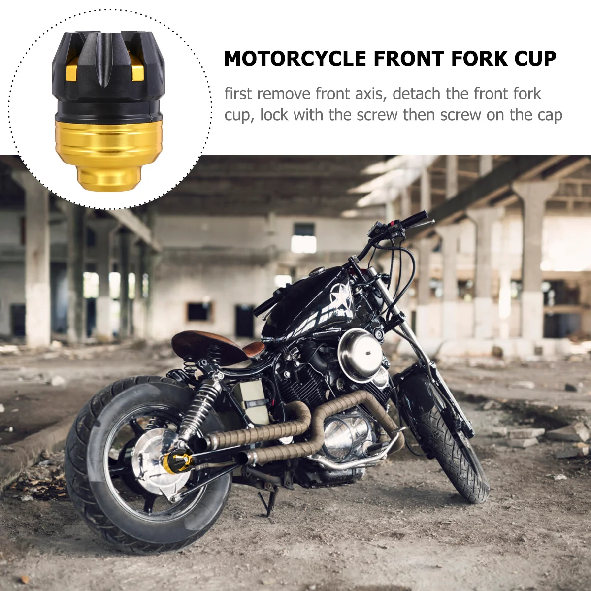 

2Pcs Motorbike Anti-Collision Cup Aluminum Alloy Front Fork Slider Crash Protector Buffer Impact Absorption Motorbike