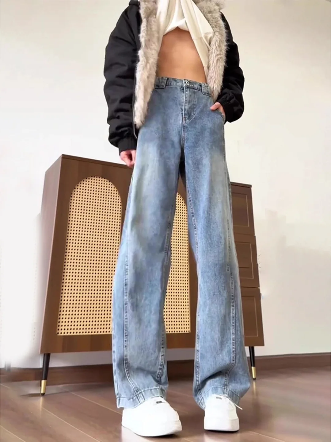 

Мужские зимние джинсы Deep Blue American Slim Fit с флисовой подкладкой, расклешенные, с эффектом удлинения ног