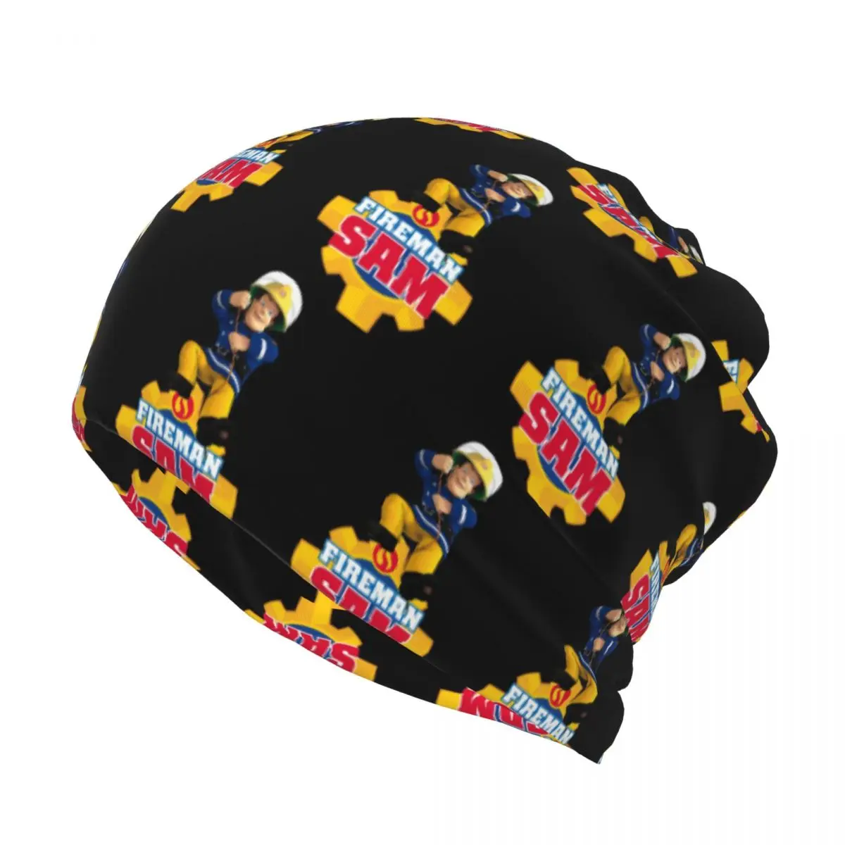 Cartoon Firefighter Fireman Sam Bandana Neck Cover Mask Scarf Multifunction Face Mask Beanies Hat Unisex Adult Washable