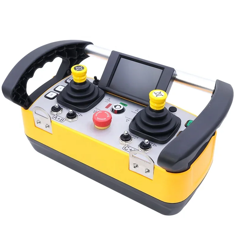 For Shockproof Waterproof Industrial Radio Concrete Pumps Crane Hydraulic Joystick Wireless Intelligent Remote Control