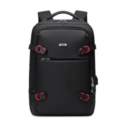 WIERSOON 45L Male Expandable Large Capacity Traveling Backpack for 17 inch Laptop Men's Backpack Approved Weekender Bag