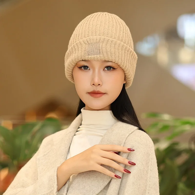 Cute Color Block Stripe Letter Patch Plush Trapper Hat, Warm Versatile Ear Flap Cap, Convertible Hat Can Be Used as Bag