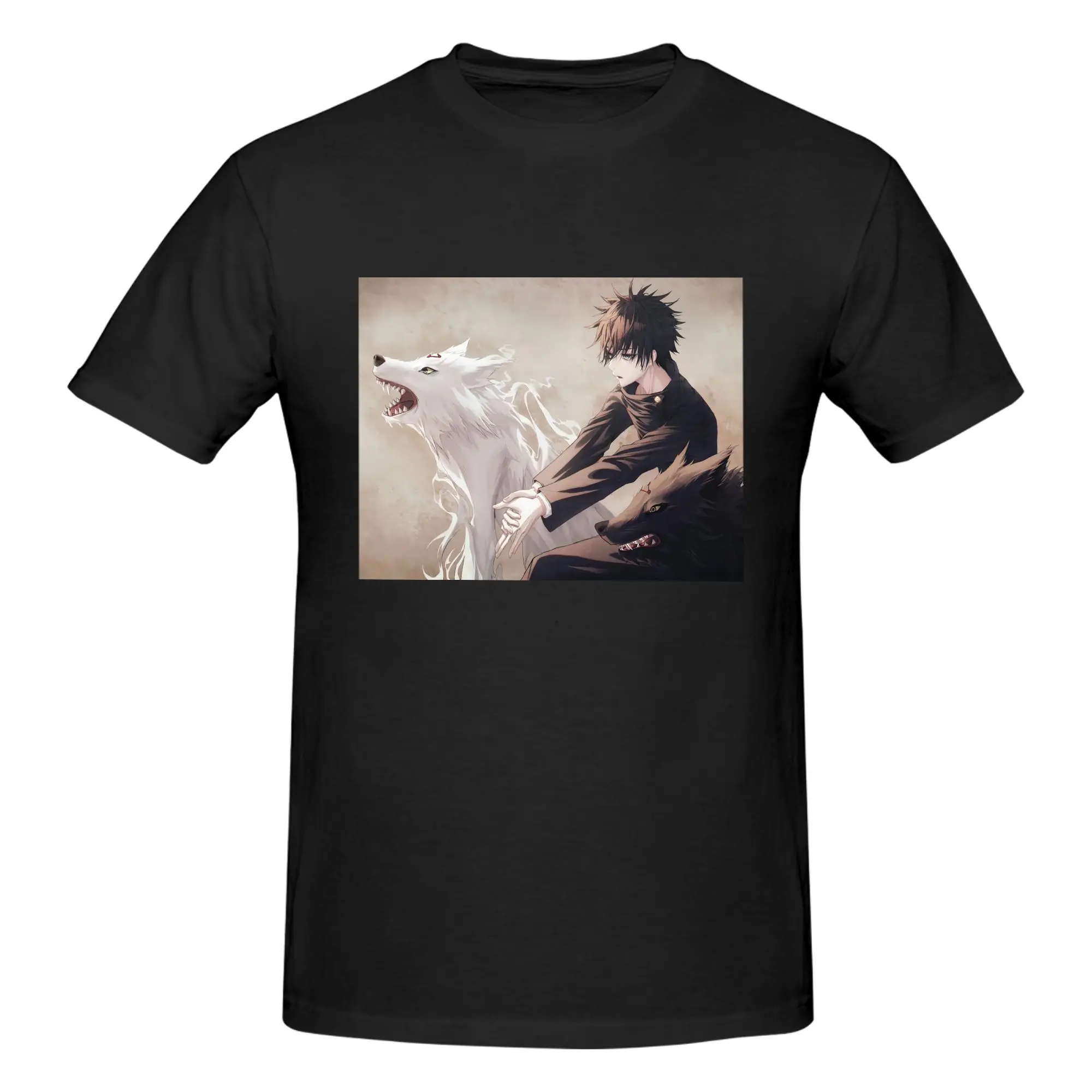 Megumi Besto Friendo Jujutsu Kaisen Sukuna Anime Men T-Shirt Double Sided Oversized T Shirts Men's O-Neck Tees Short Summer Male