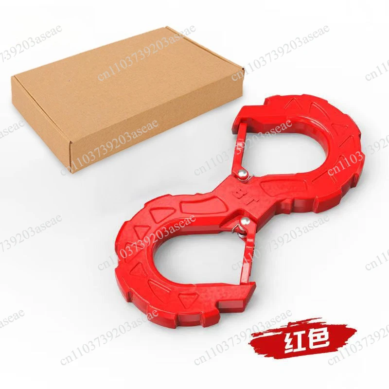 S-type tow hook S-type shackle anti-loose buckle Forging integrated molding Multifunctional high-strength S-type winch hook