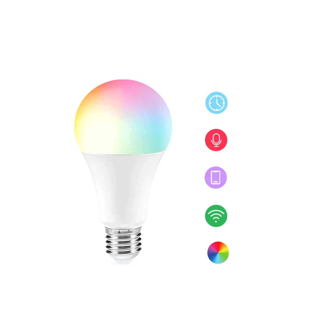 Graffiti Smart LED Bulb WiFi RGB CW 12W Voice Control Bulb for Home Room Decoration E27