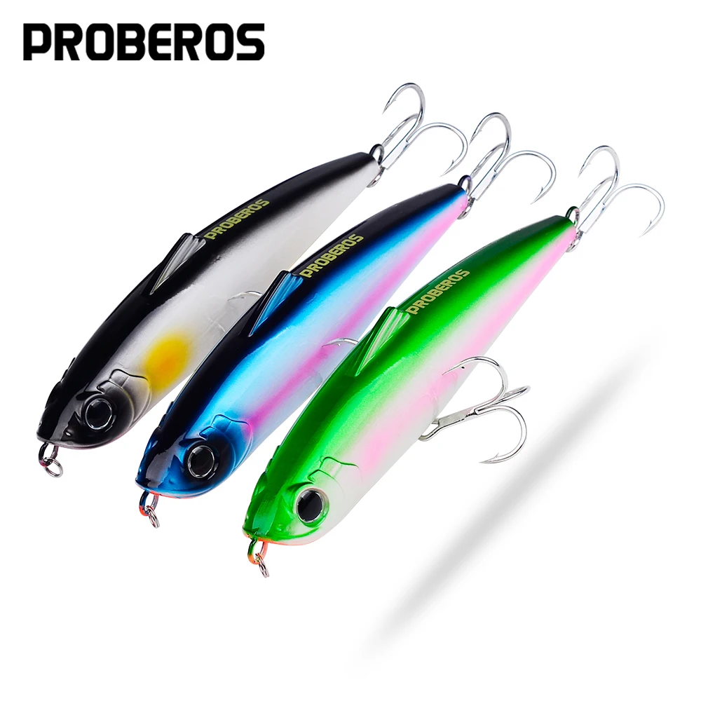 

Proberos 1Pcs Pencil Noisy Fishing Lures Popper Bait Wobblers Artificial Bionic Fishing Hard SwimBaits
