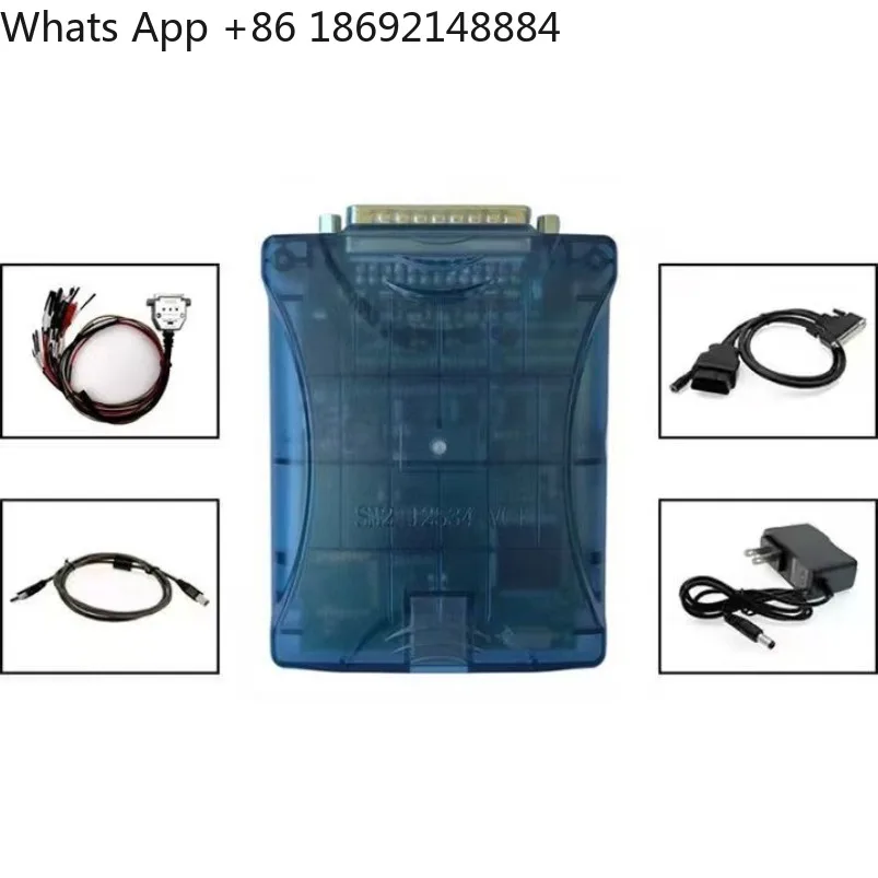 

New version, transparent case SM2 green board high quality PRO + J2534 VCI V2.21.22 car diagnostic instrument, in stock