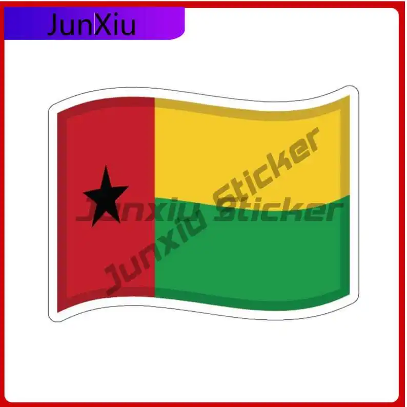 

Guinea-bissau Flag Sticker Outdoor Decorative Suv Camper Bodywork Laptop Phone Guitar Yacht Laptop Phone/phone Case Speedboat
