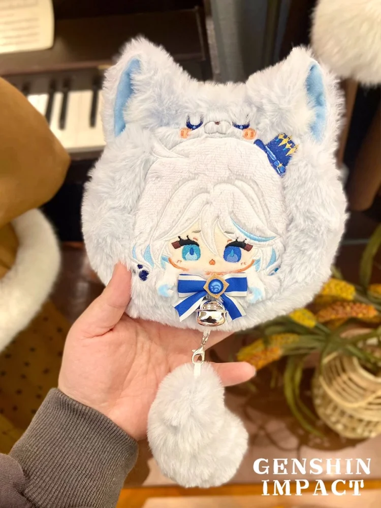 

Anime Genshin Impact Furina Coin Purse Plush Dolls Toy Pendant Keychain Plushie Cosplay a7175 Kids Gift