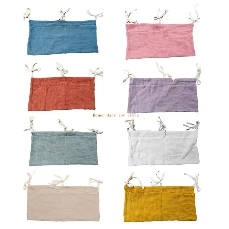 منظم حفاضات معلق محمول J0PF لسرير الأطفال ومنظم بجانب السرير على شكل لوح قدم للتخييم