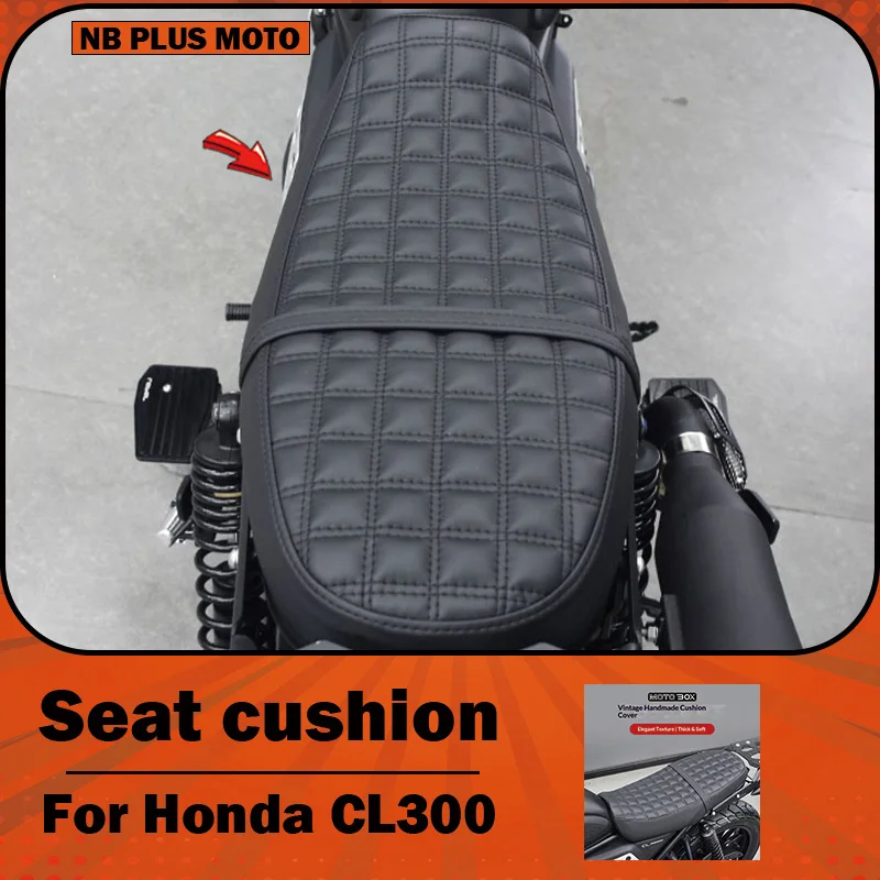 【Premium】For Honda CL300 modification: Original seat covers upgraded with thicker, soft, retro-style sun-protective double-seat