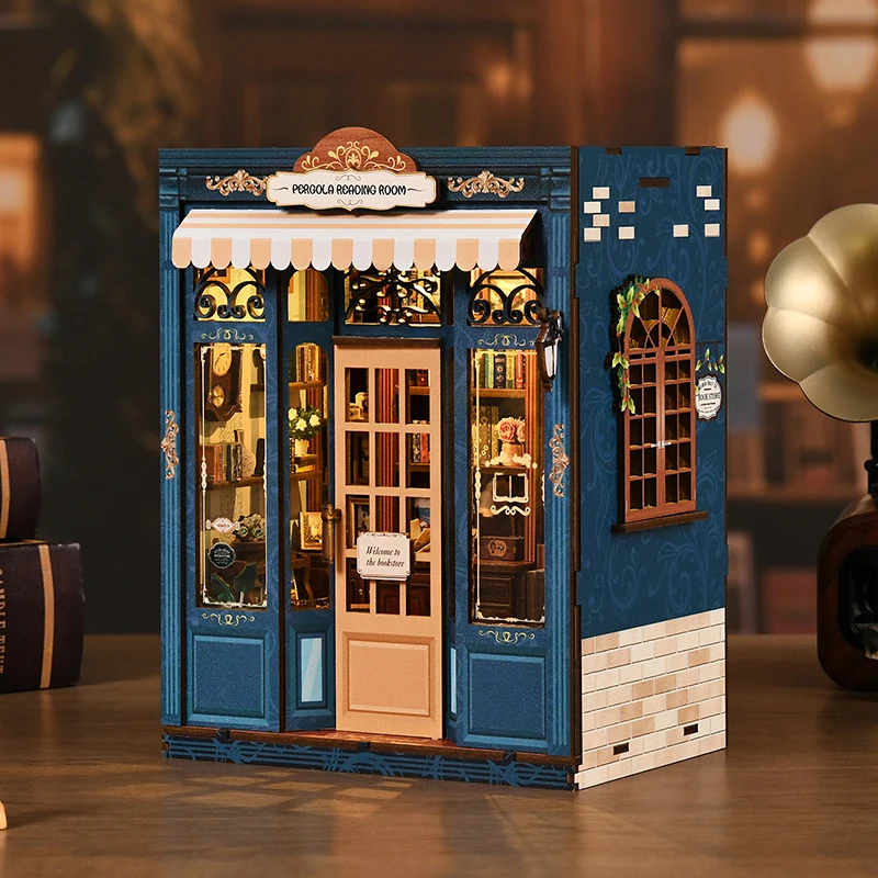 

Wooden Mini Doll House DIY Book Nook Kit 3D Puzzle Assemble Building Model Dollhouse Making Room Toys With Furniture Dollhouse