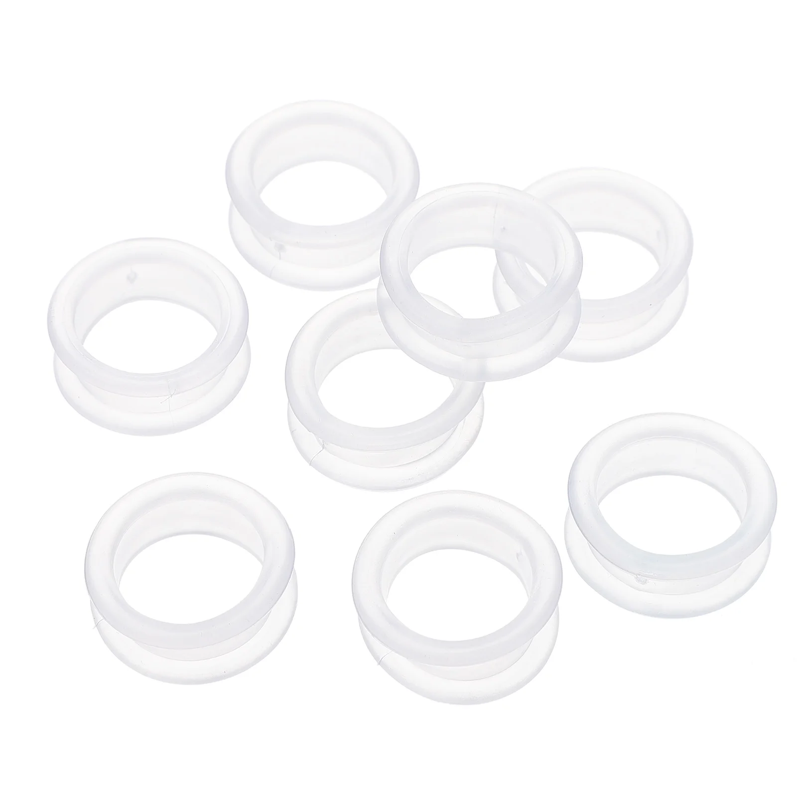 

8 Pcs Scissors Silicone Ring Finger Cover Loops Useful Hairdressing Protectors Supple Accessories Shearing Covers Cots