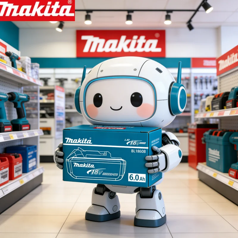 

Makita Battery BL1860 Rechargeable Battery 18V 6.0Ah Lithium Ion for Makita 18v Battery 6Ah BL1850 BL1880 BL1860B LXT400