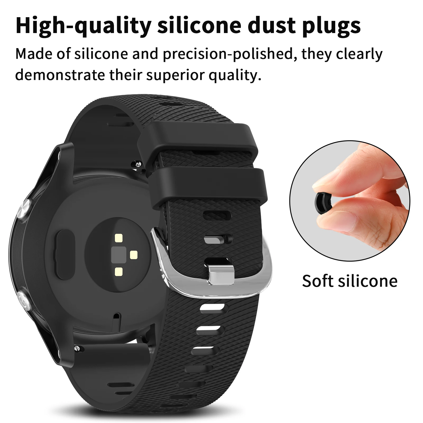 Porta do carregador à prova de poeira plug capa para garmin forerunner 955 945 265 645 965 fenix 7 s 7x 6 6s 6x 5 vivoactive 3 4 5 caso