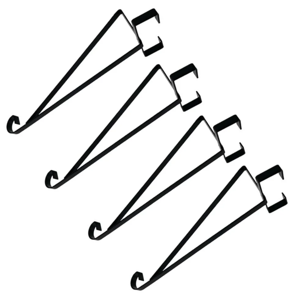 4pcs Metal For Hanging Basket Brackets for Concrete Posts Quick Mount Design for and Outdoor Decor Garden Accessories