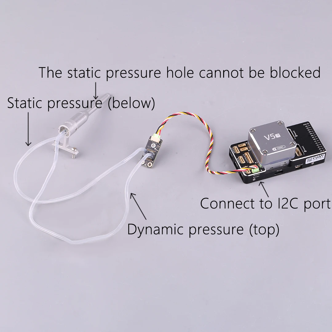 CUAV MS5525 Airspeed Sensor Pixhawk With Pitot Tube 0.84pa Digital Meter For PIX DIY Fixed Wing FPV UAV Drone