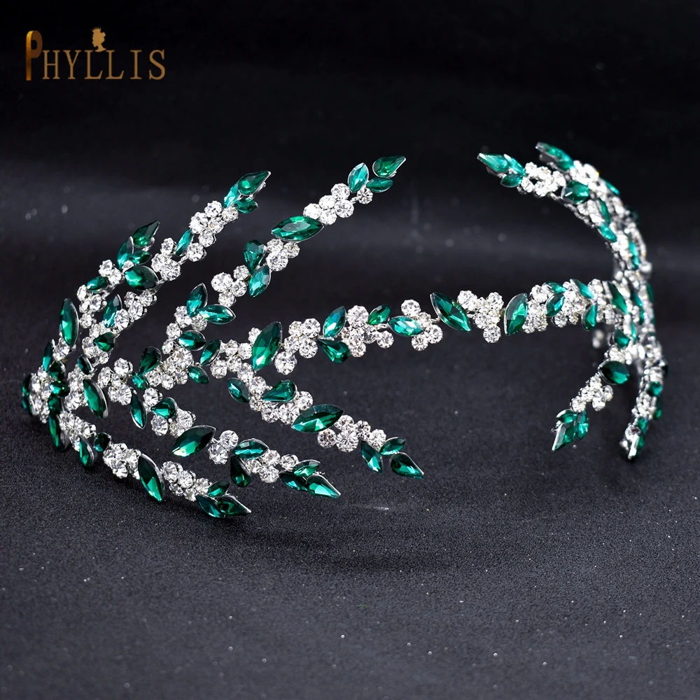 A271 Full Rhinestone Wedding Hairband Bridal  Headpiece Women Pageant Tiaras Queen Crown Wholesale Wedding Hair Accessories