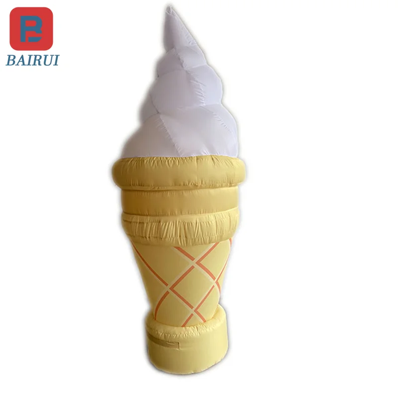 

Summer ice cream inflatable model milk tea shop food festival opened to draw the ice cream ice city lights interactive